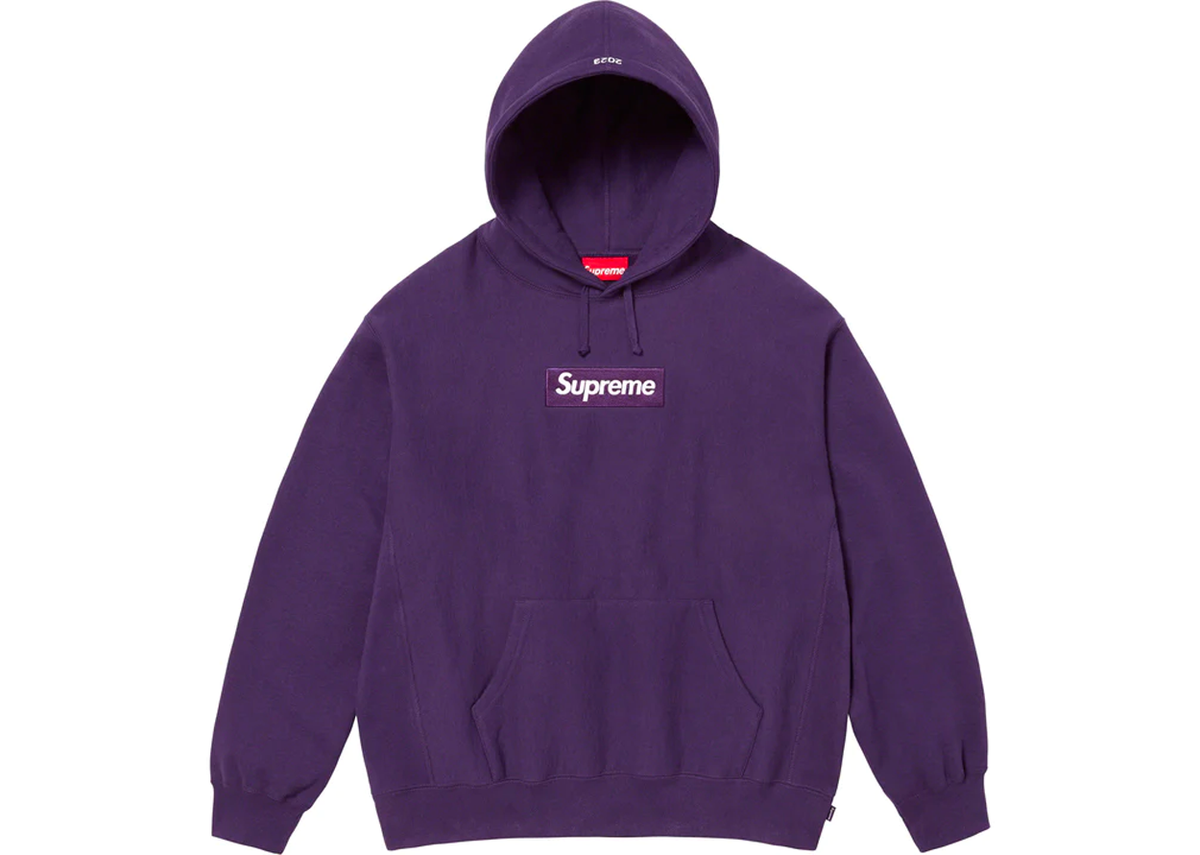 トップスSupreme Box Logo Hooded  Purple size S