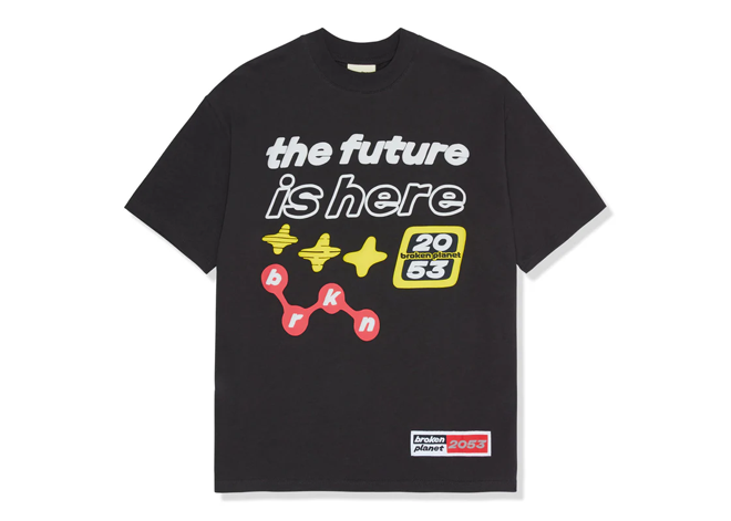 Broken Planet Market 'The Future Is Here' T-Shirt (Black)