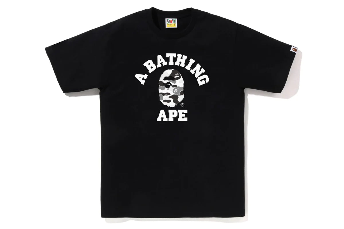 Load image into Gallery viewer, Bape ABC Camo College T-Shirt (Black)
