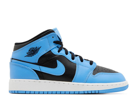 Air Jordan 1 Mid University Blue Black GS Origin Kicks