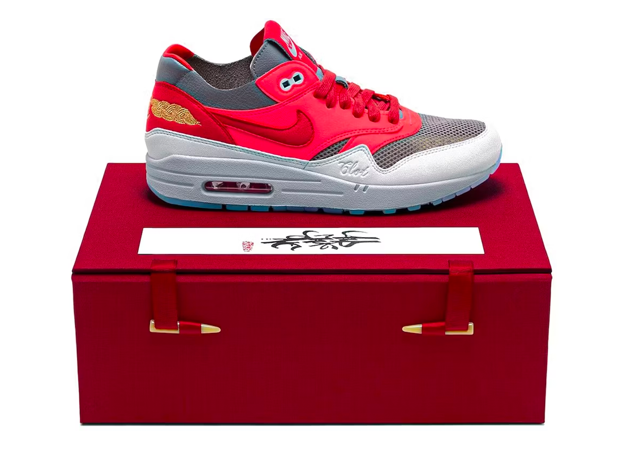 Nike Air Max 1 x CLOT 'Kiss of Death' Solar Red (Special Box)