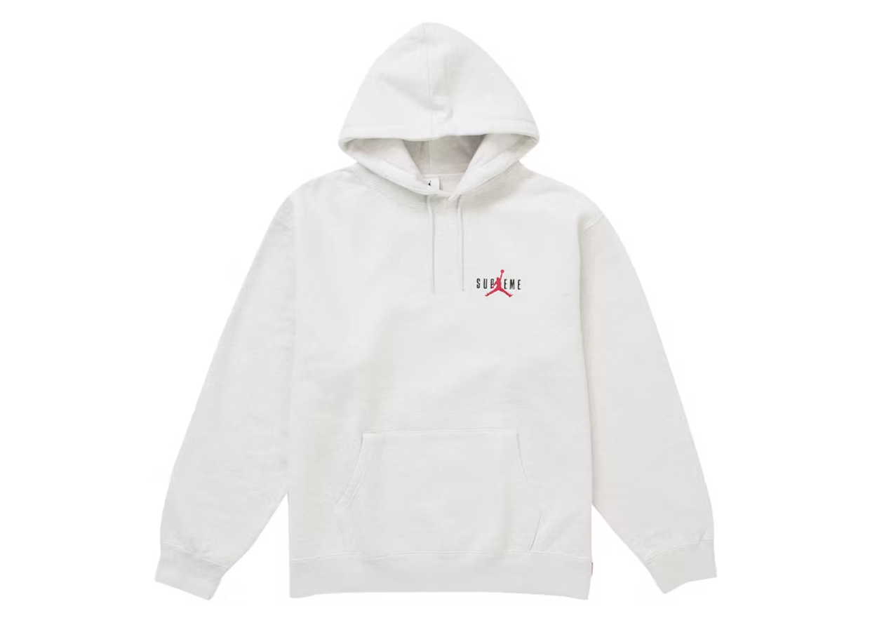 Supreme x Air Jordan Hoodie (Ash Grey)