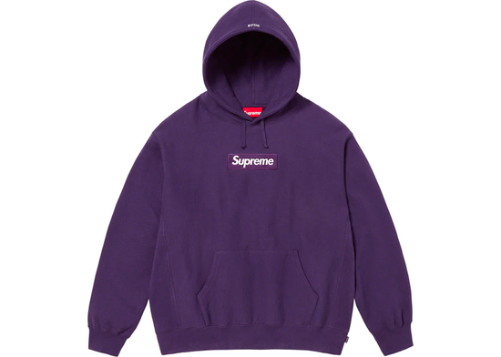 Supreme Box Logo Hooded Sweatshirt (Dark Purple) (FW23)