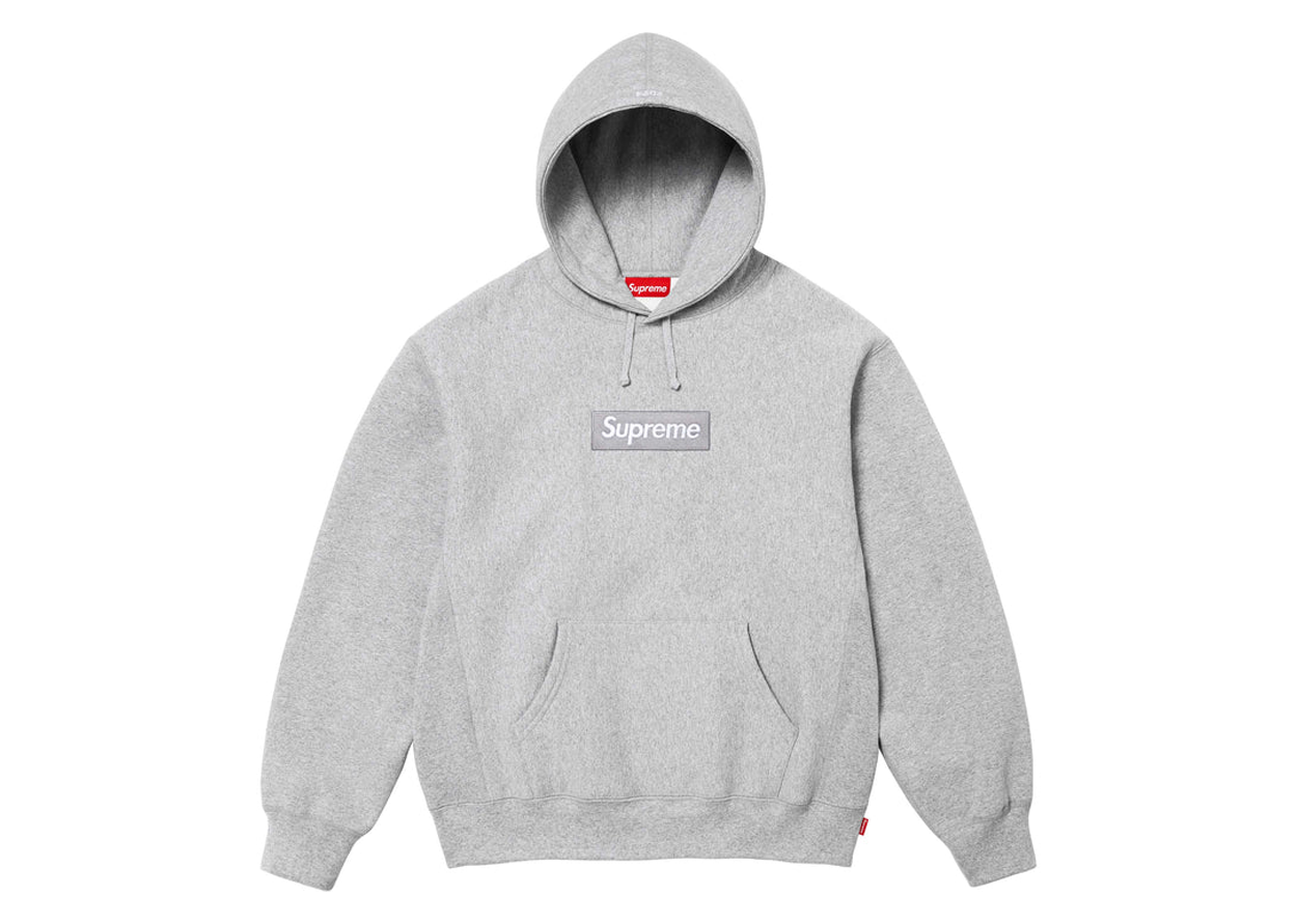 Supreme Box Logo Hoodie (Heather Grey) 2024