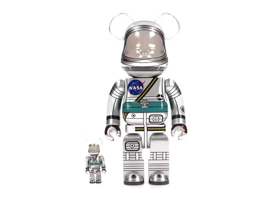 Load image into Gallery viewer, Bearbrick Project Mercury Astronaut 100% &amp;amp; 400% Set
