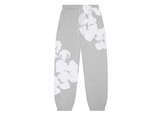 Denim Tears Big Cotton Wreath Sweatpants (Grey)