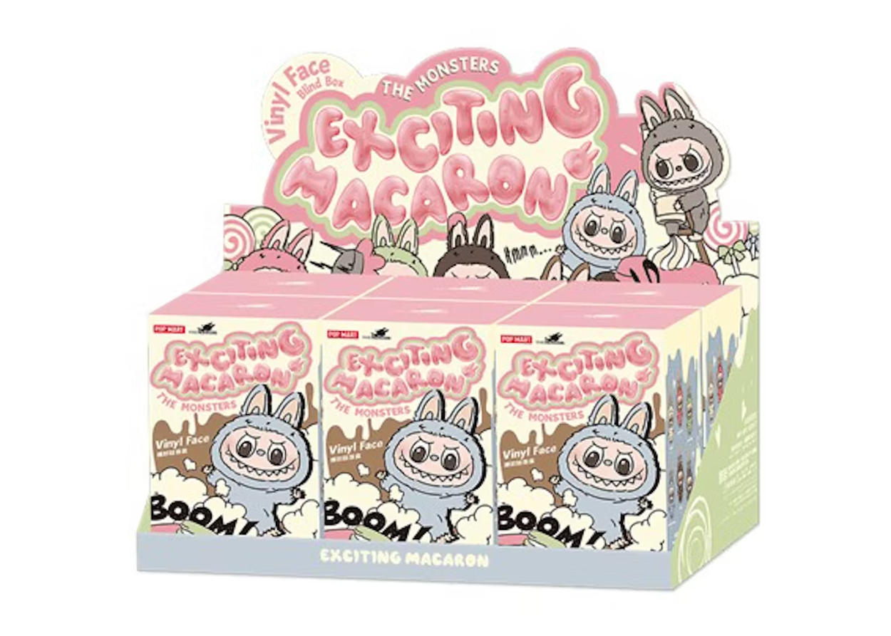 Pop Mart Labubu The Monsters Tasty Macarons Vinyl Face (1 Blind Box)