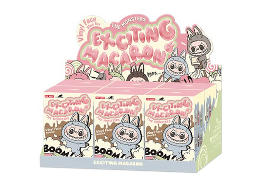 Pop Mart Labubu The Monsters Tasty Macarons Vinyl Face (1 Blind Box)
