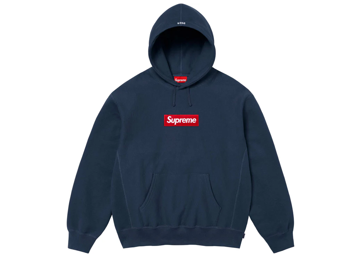 Supreme Box Logo Hoodie (Navy) 2024