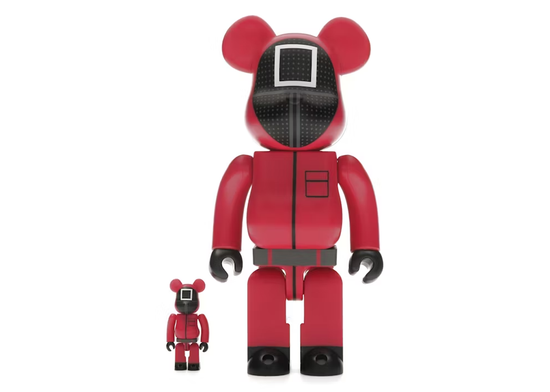 Bearbrick x Squid Game Guard (Square) 100% & 400% Set