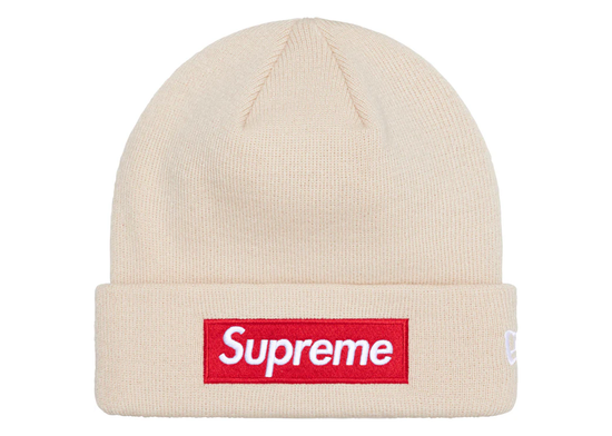 Supreme x New Era Box Logo Beanie (Stone) 2024