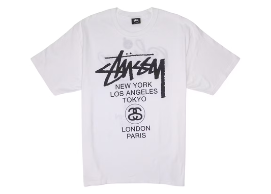 Stüssy World Tour T-Shirt (White)