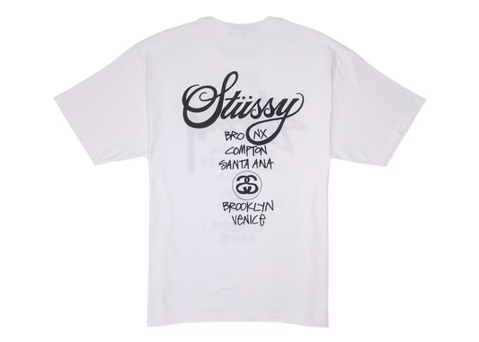 Stüssy World Tour T-Shirt (White)