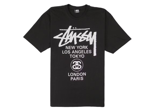 Stüssy World Tour T-Shirt (Black)