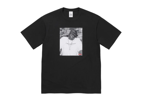 Supreme x Air Jordan 'Biggie' S/S T-Shirt (Black)