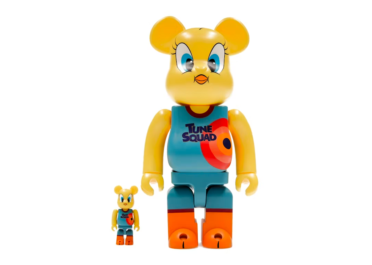 Bearbrick x Space Jam: A New Legacy Tweety 100% & 400% Set