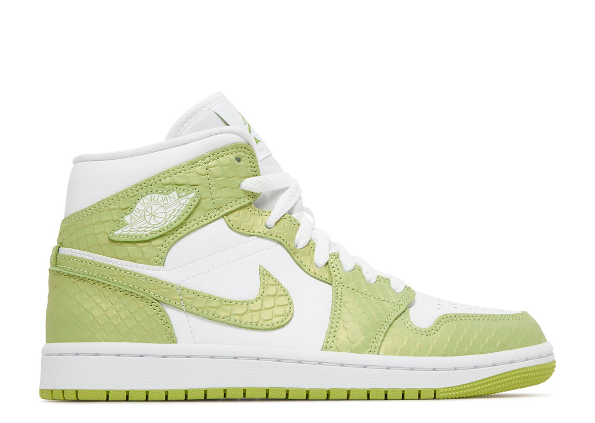 Load image into Gallery viewer, Air Jordan 1 Mid SE &amp;#39;Green Python&amp;#39; WMNS

