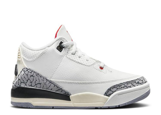 All white 3s store jordan