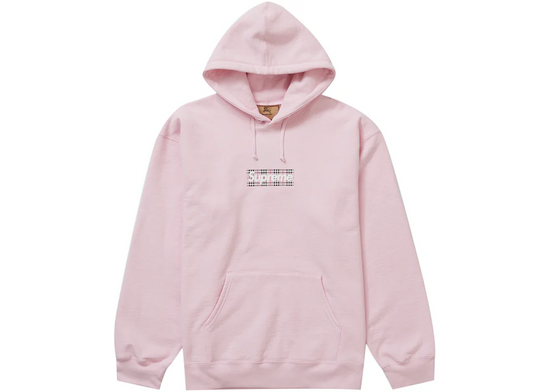 Supreme x Burberry 'Box Logo Hooded Sweatshirt' (Light Pink)