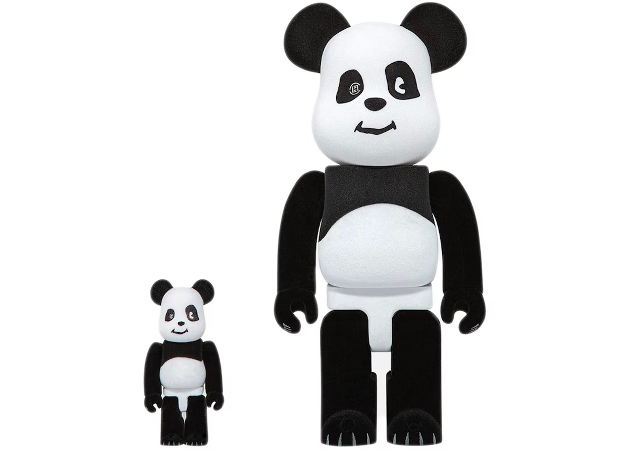 Bearbrick x CLOT 'Panda' 100% & 400% Set