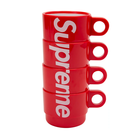 Load image into Gallery viewer, Supreme Stacking Cups (Set of 4) &amp;#39;Red&amp;#39;
